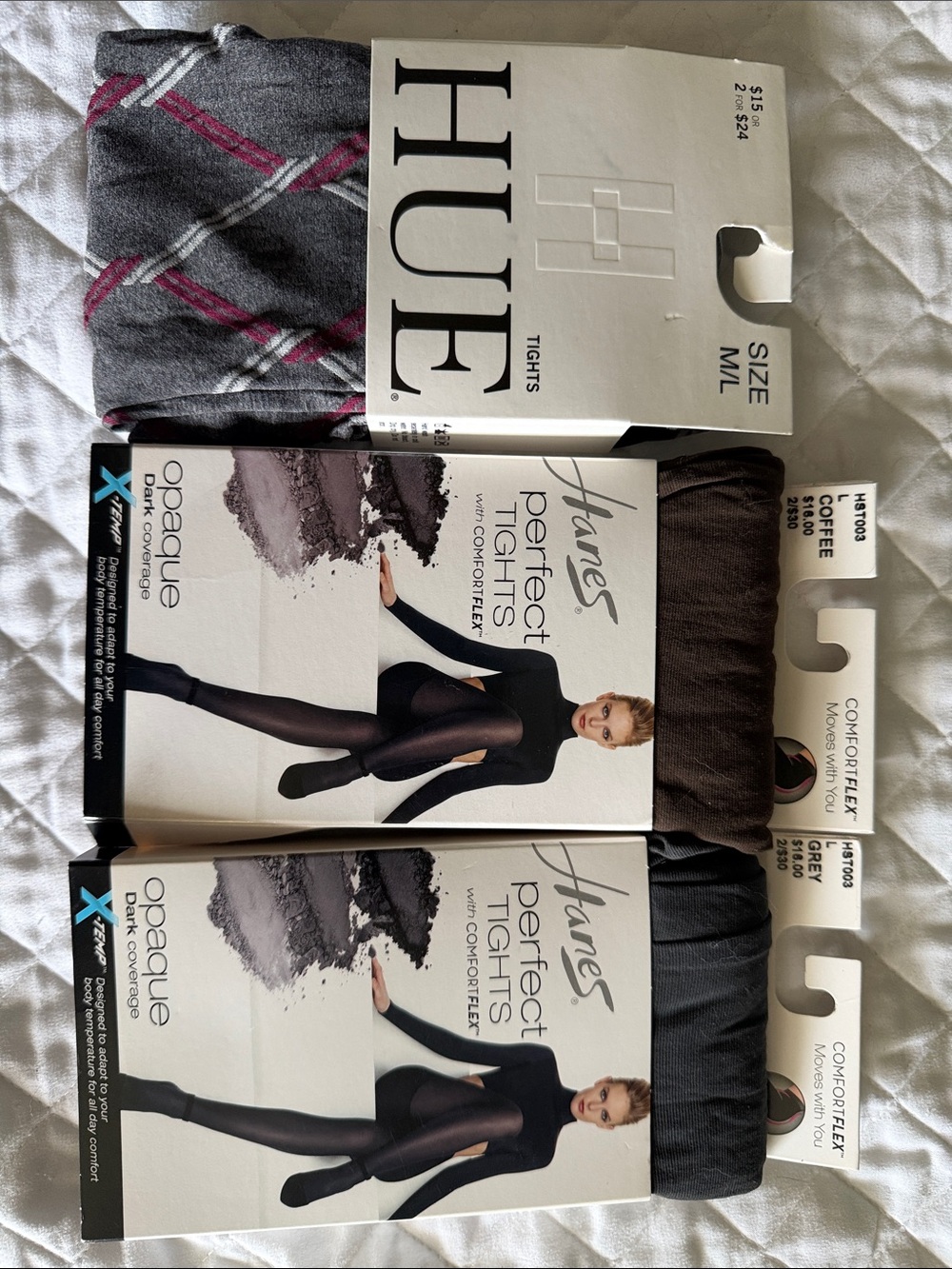 3 pair women’s tights